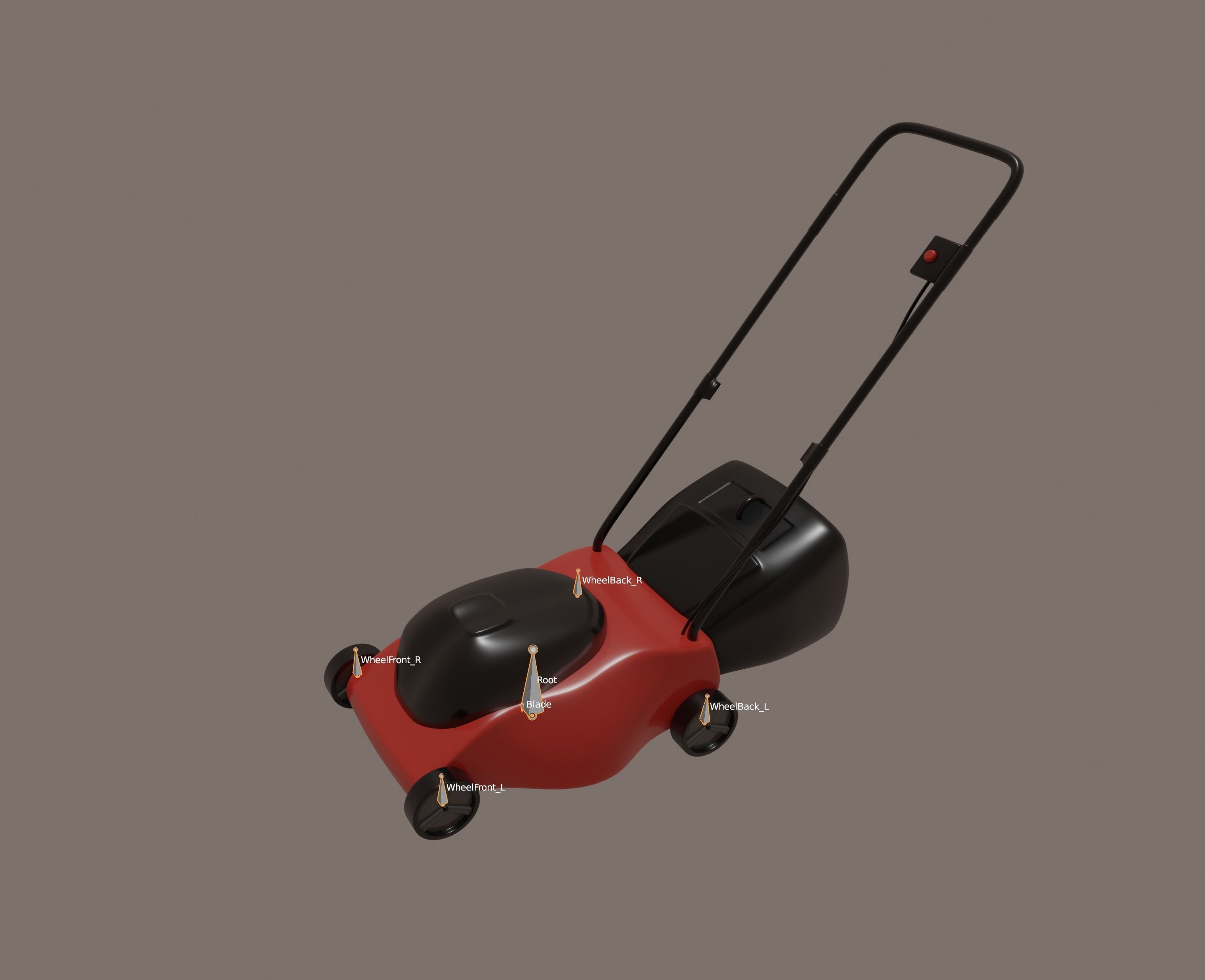 Lawnmower 3D model_11