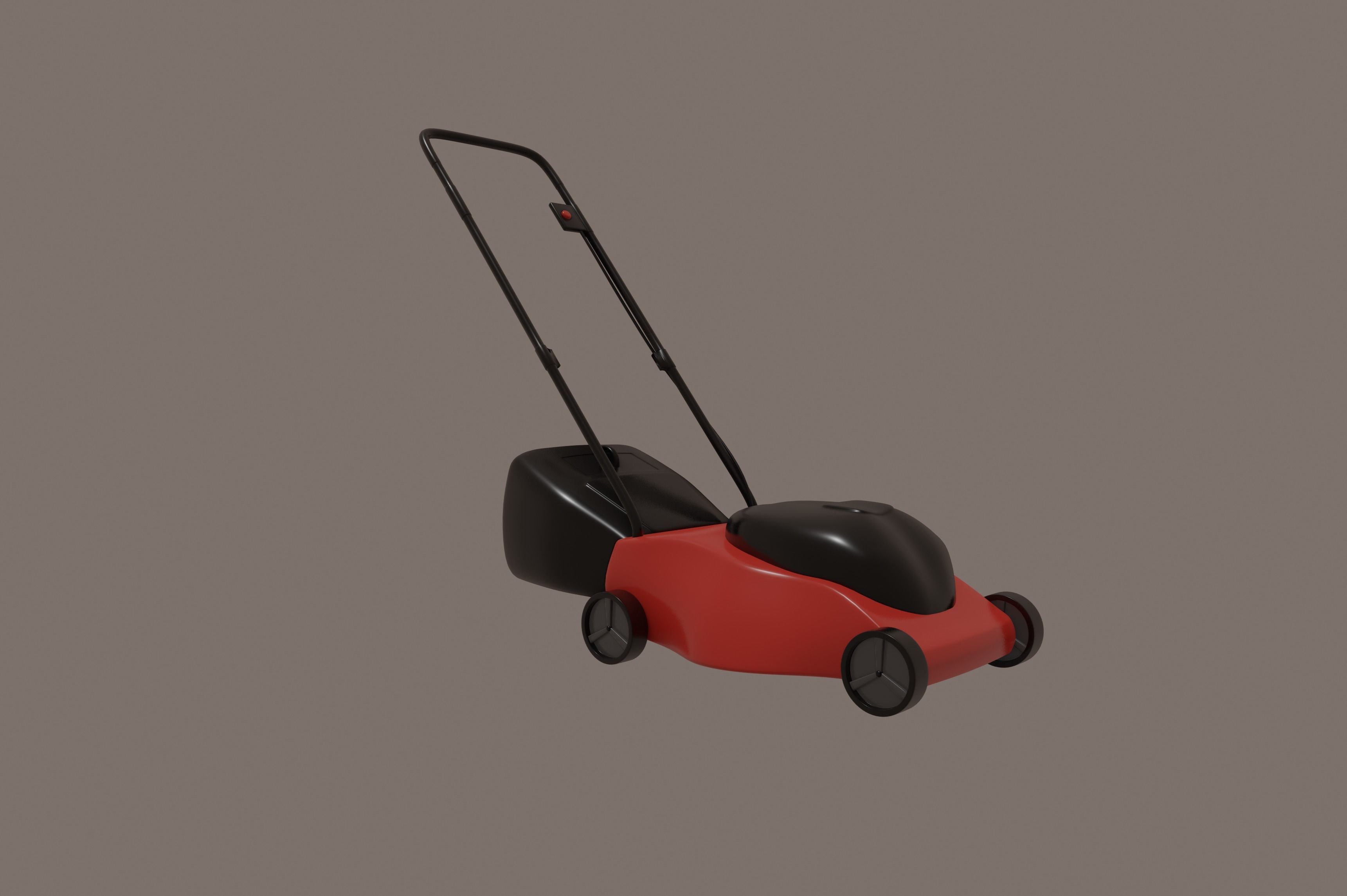 Lawnmower 3D model_2