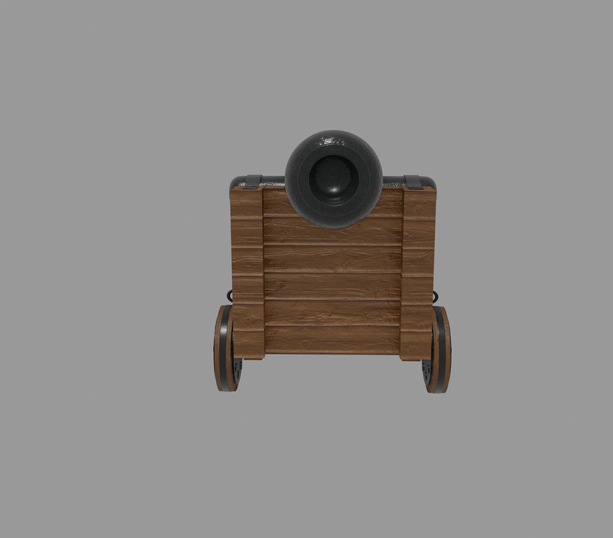 Pirate Cannon 3D model_8
