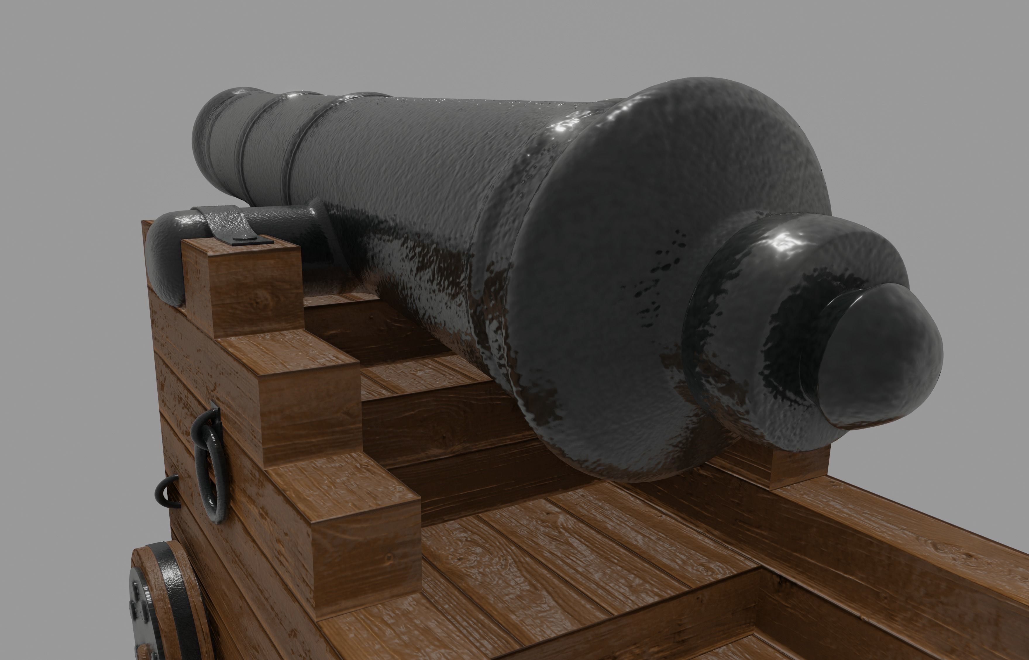 Pirate Cannon 3D model_11