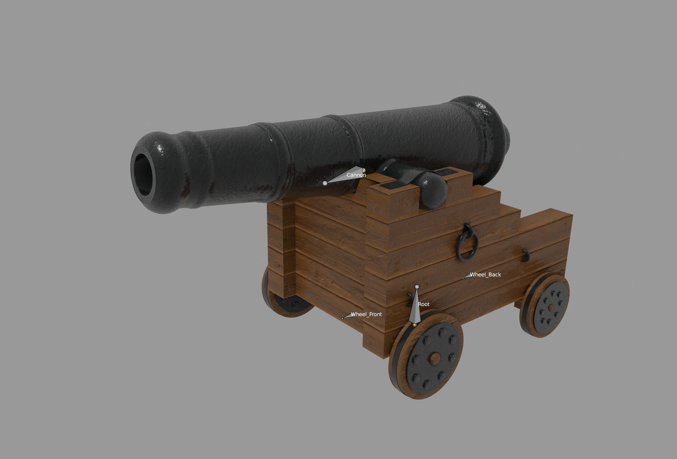 Pirate Cannon 3D model_13