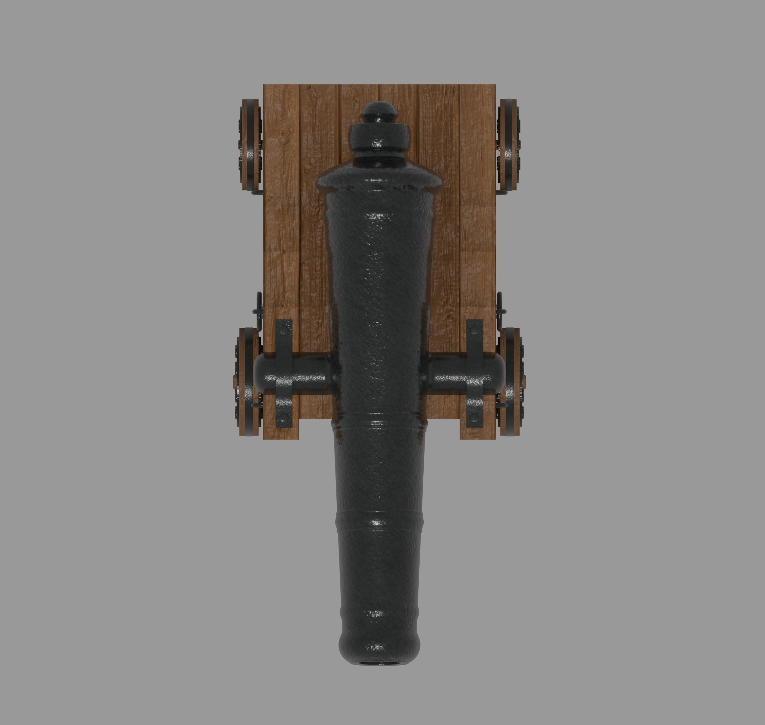 Pirate Cannon 3D model_6