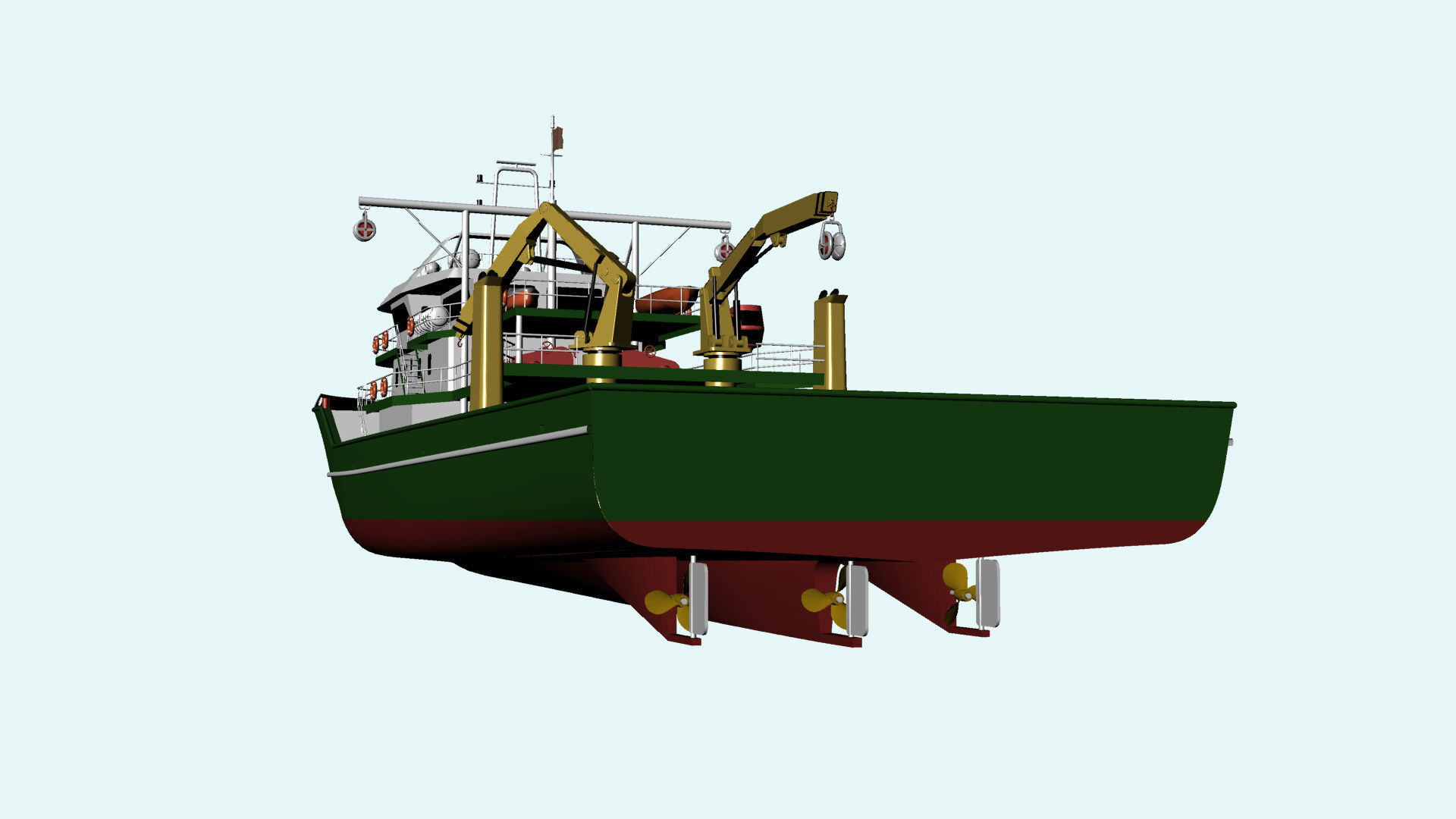 Fishing Vessel 3D model_3