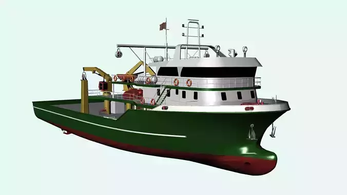 Fishing Vessel 3D model