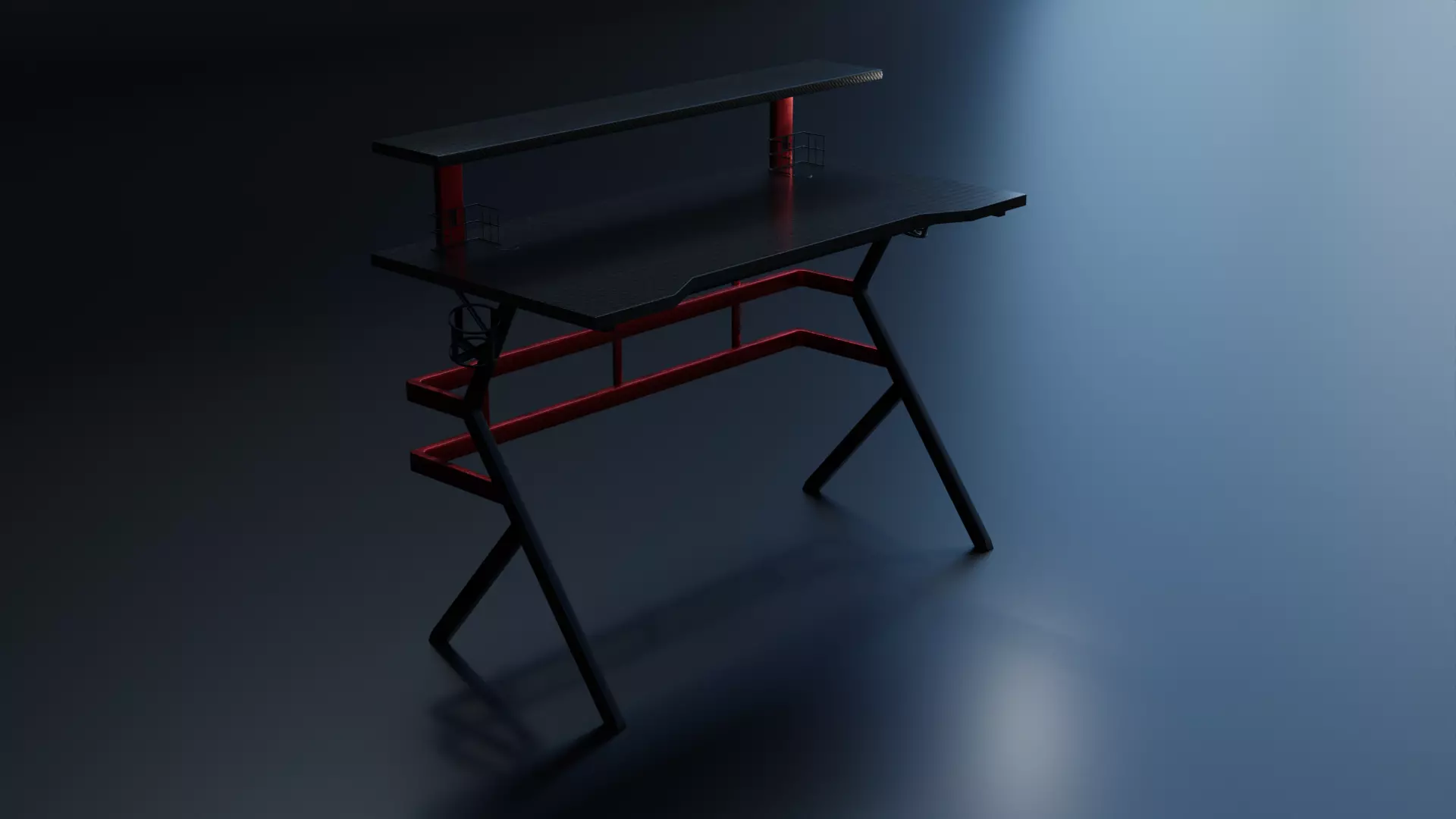 Gaming Desk Free 3D model_0