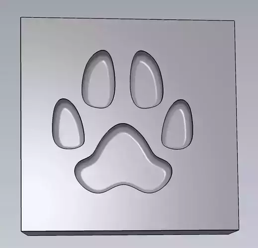 MakeIT Dog Feet Print Mold With Top Frame