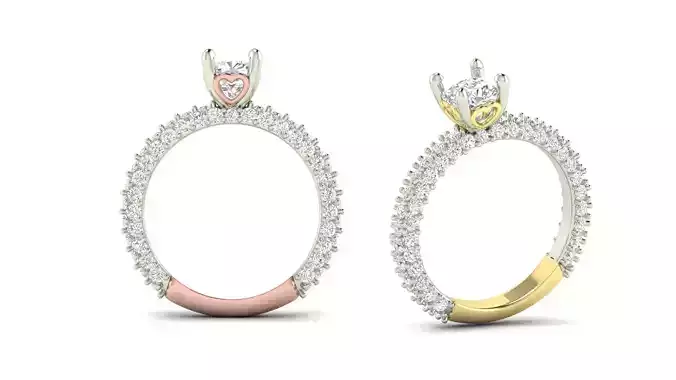 Cushion Solitaire Engagement Ring 