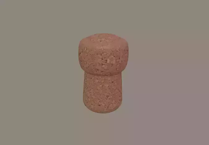 Champagne Cork 3D model