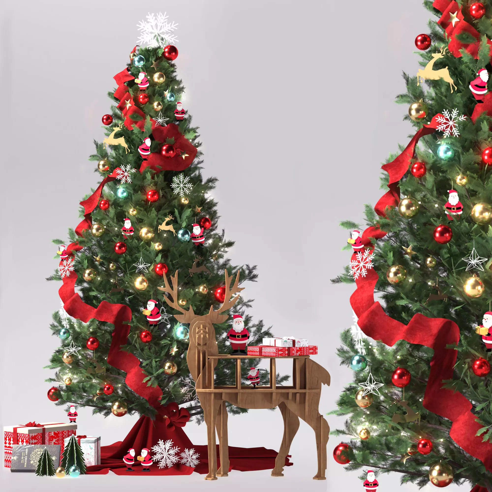 Christmas Decorative set01 3D model_0