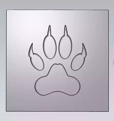 MakeIT Tiger Feet Print Mold With Top Frame