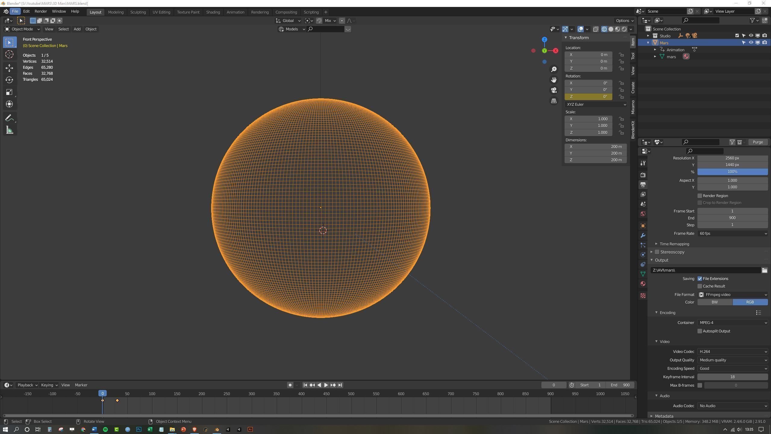 Mars red planet - 8k textures Low-poly 3D model_14