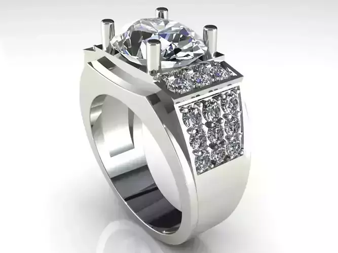 3DM Diamond Ring Square 002