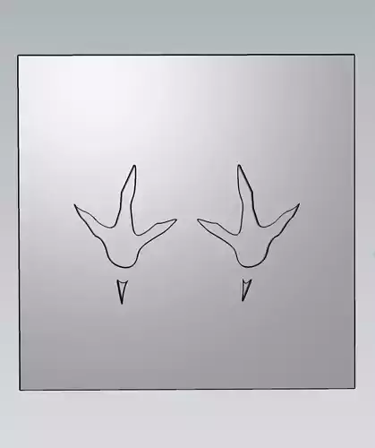 MakeIT Chicken Foot Print Mold With Top Frame