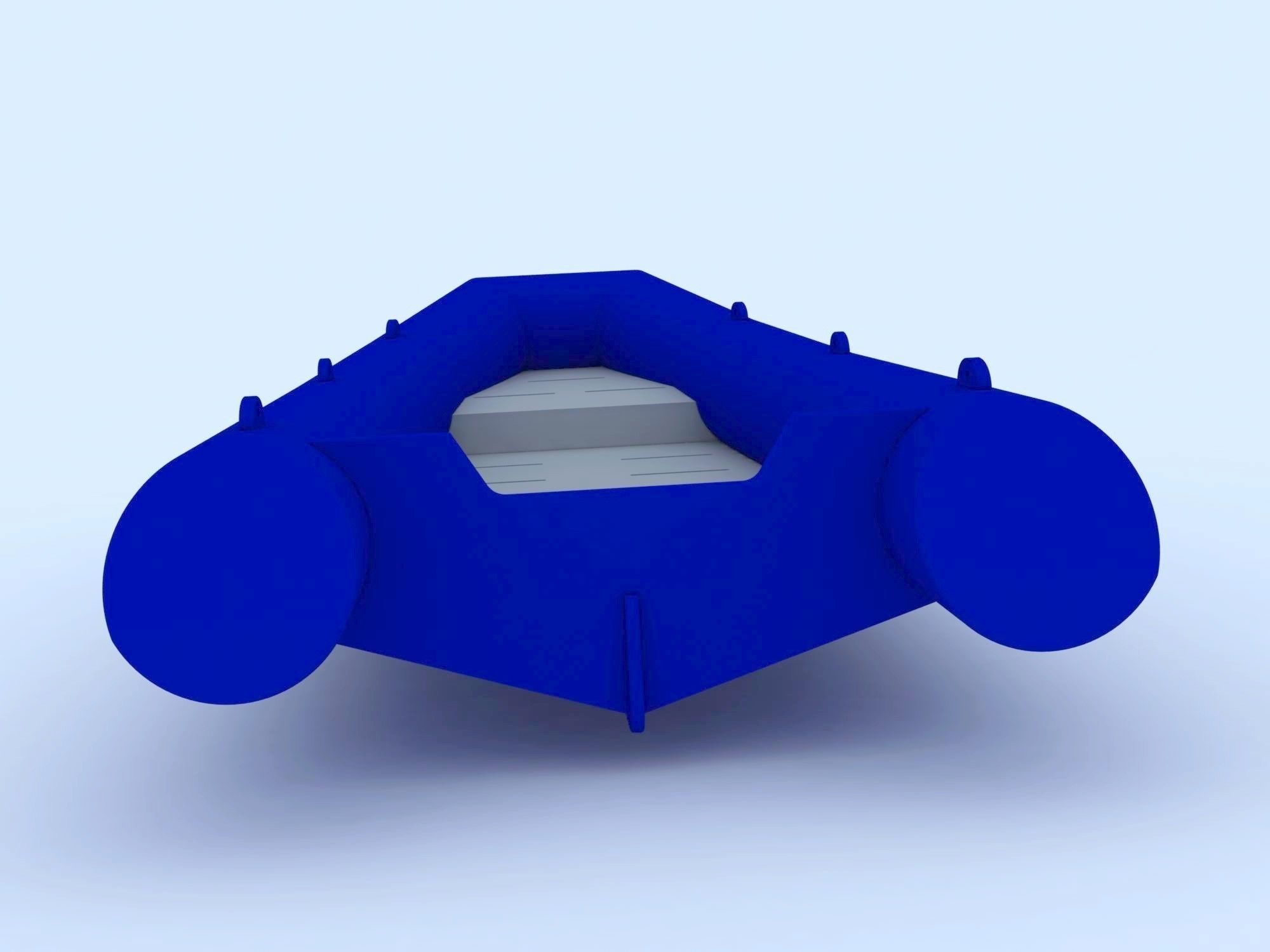 Inflatable boat 3D model_2