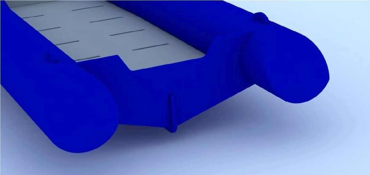 Inflatable boat 3D model_3