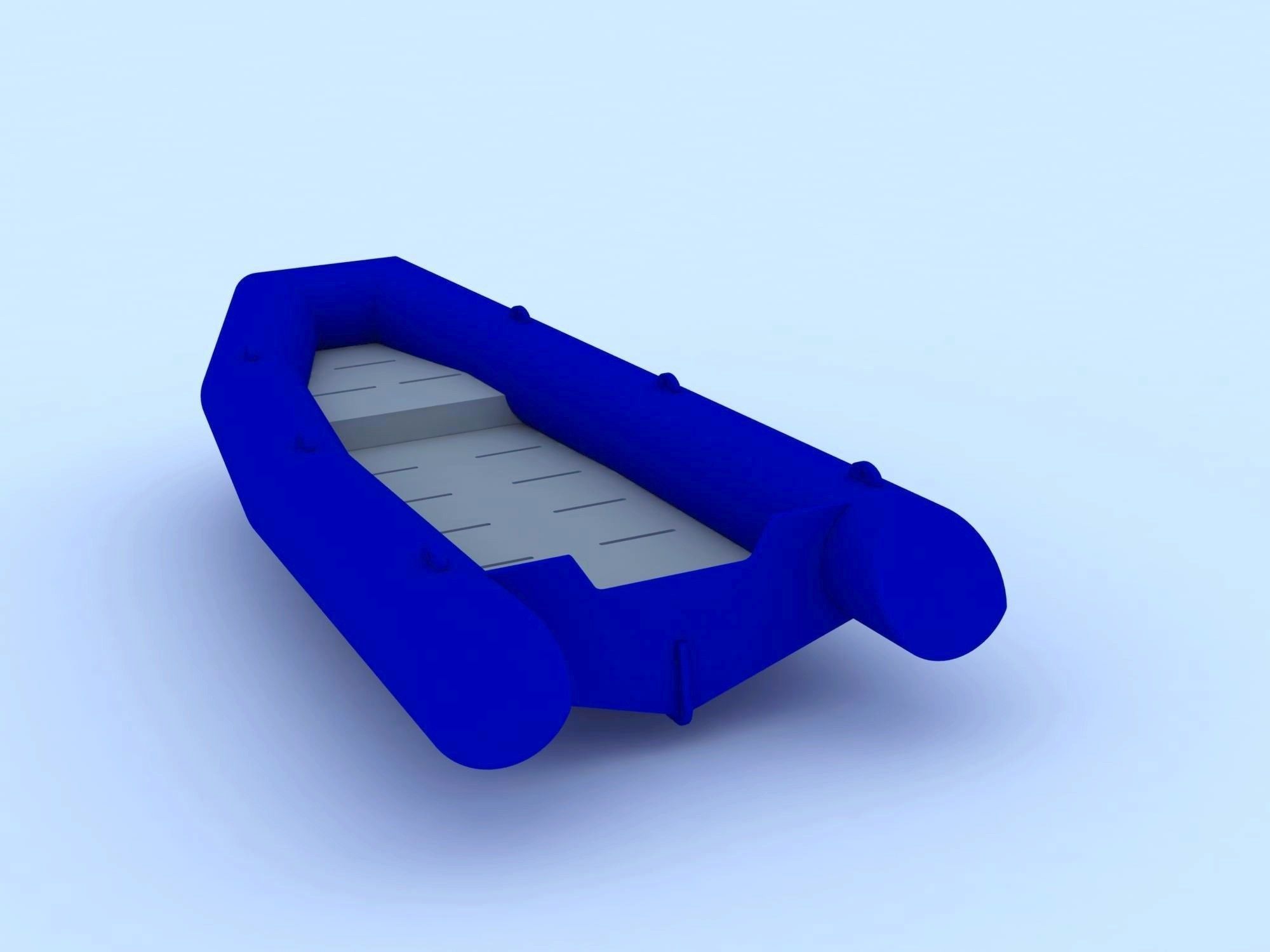 Inflatable boat 3D model_1