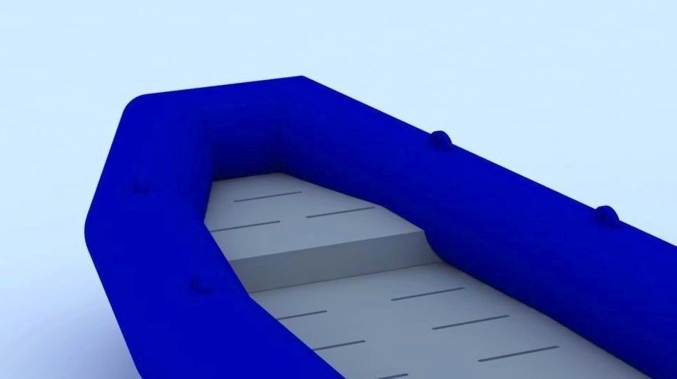 Inflatable boat 3D model_4