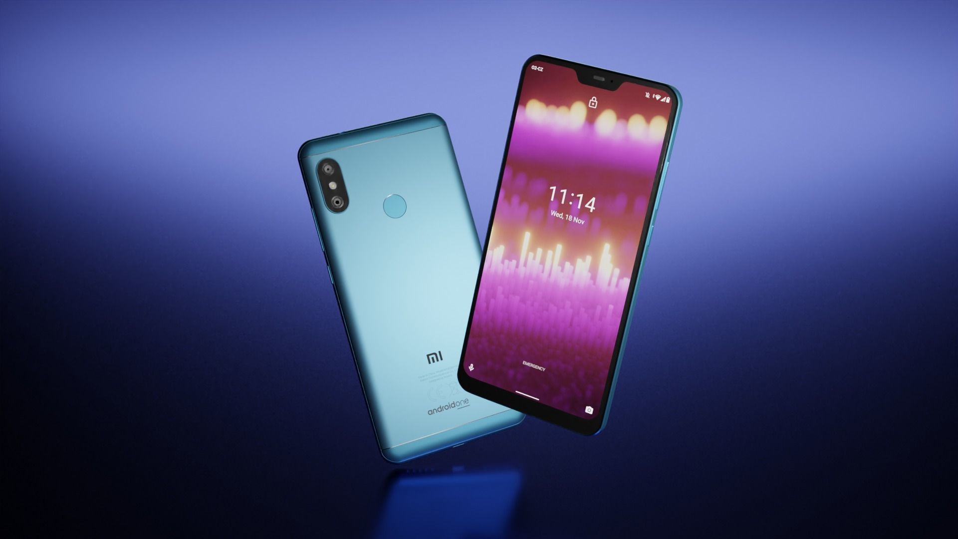 Xiaomi Mi A2 Lite Lake Blue 3D model_2