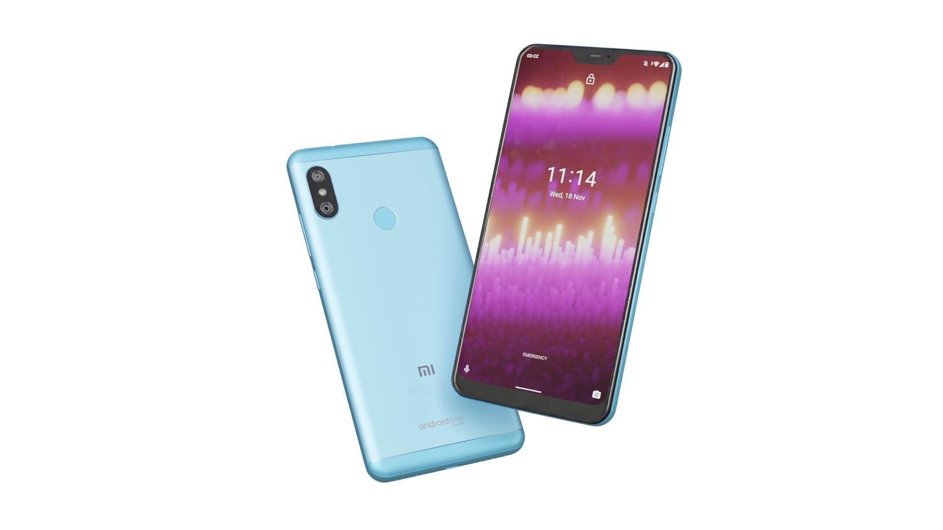 Xiaomi Mi A2 Lite Lake Blue 3D model_12