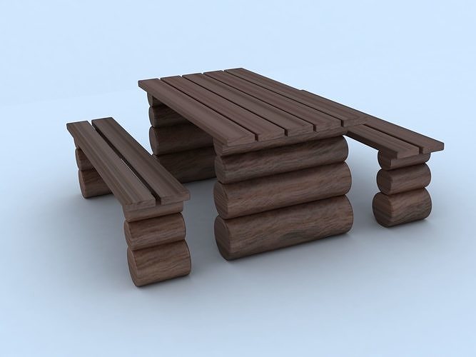 Picnic Table 3D model