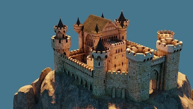 Medieval Fantasy Castle 3D model