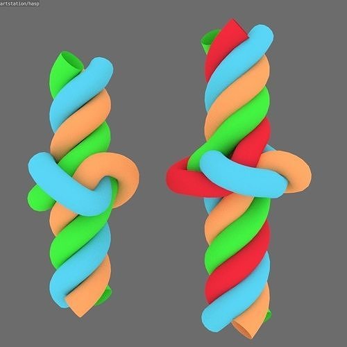 wall knob knot Low-poly 3D model