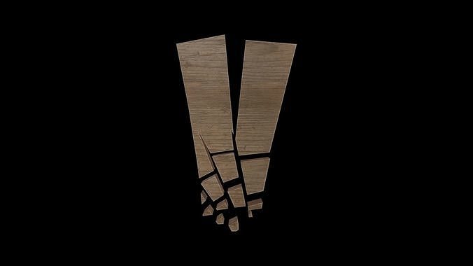 FONT-094 Letter V Low-poly 3D model