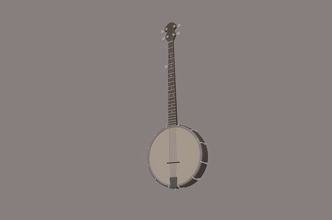 Banjo 3D model
