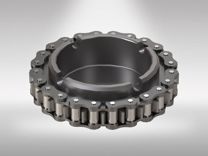 Chain gear ashtray 3D print model