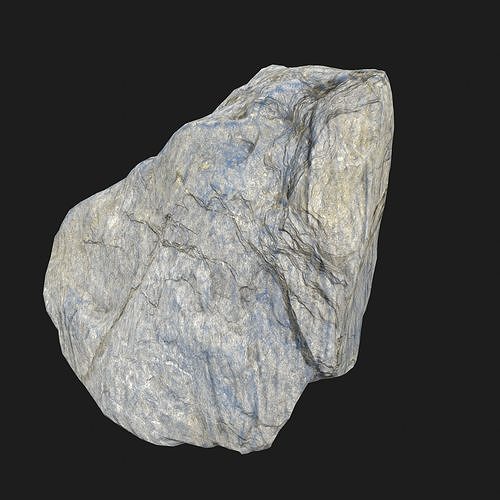 3D Rock PBR Texture 8K ready for Unity Low-poly 3D model