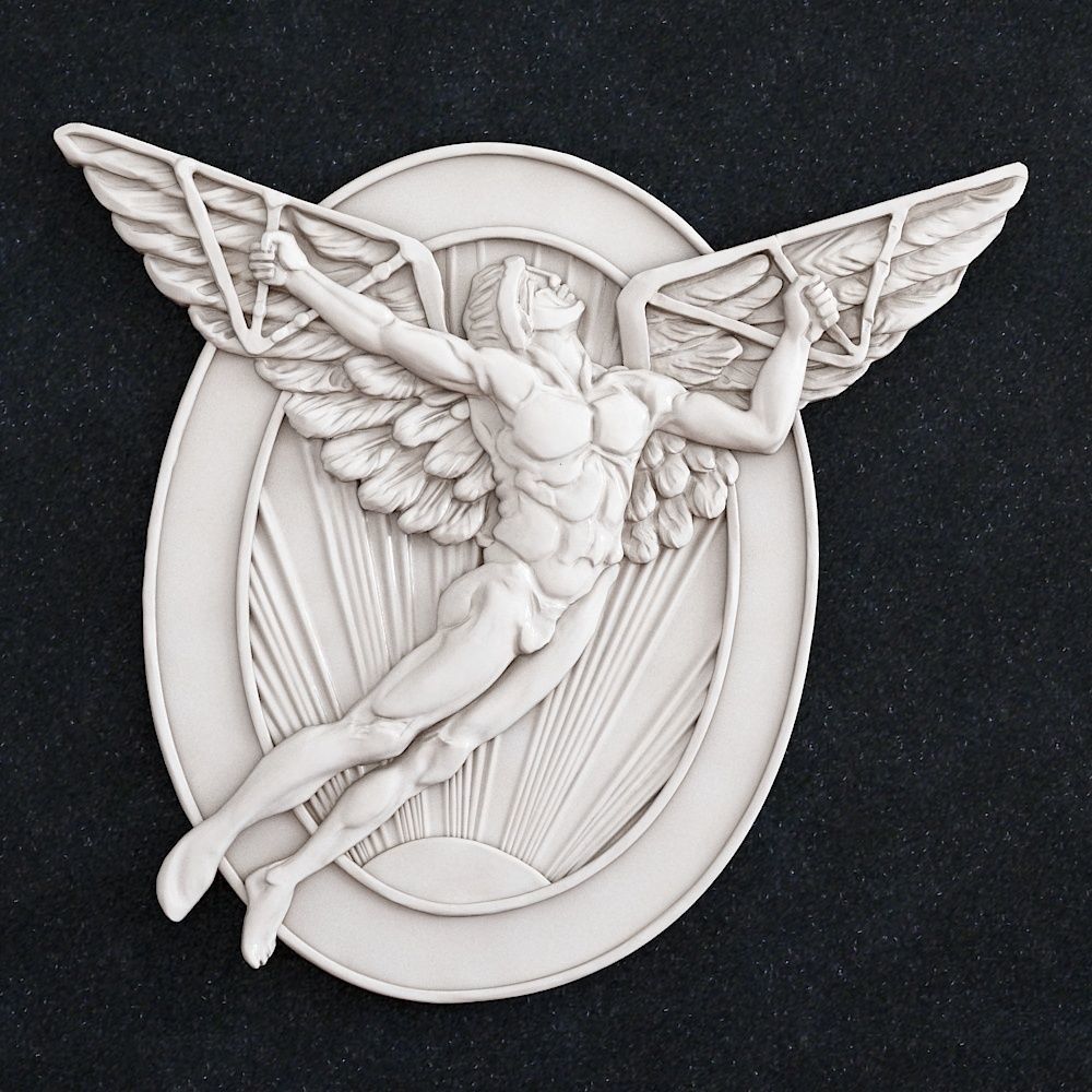 Flying Icarus Angel Man 3D print model_1