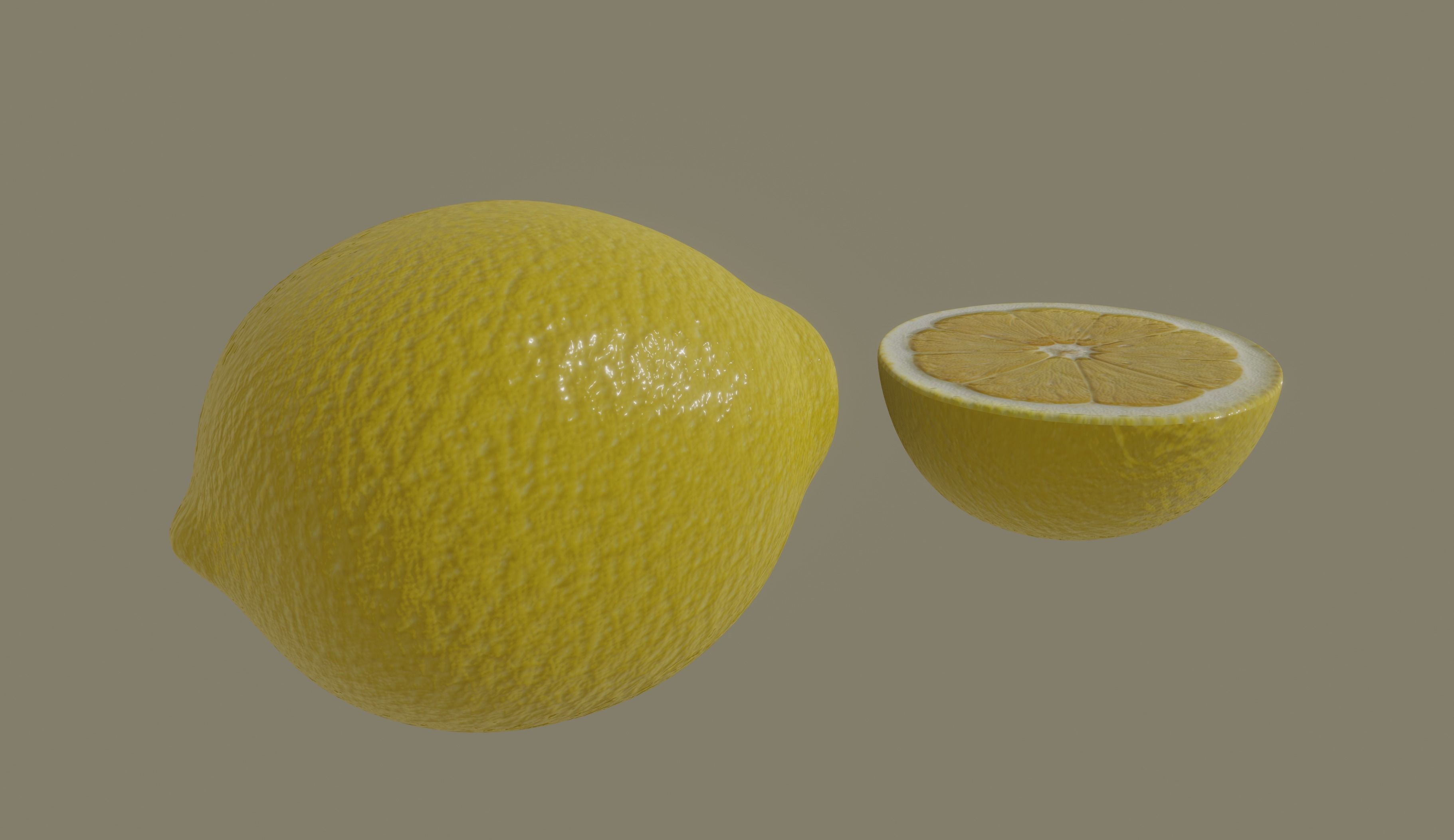 Lemon 3D model_5