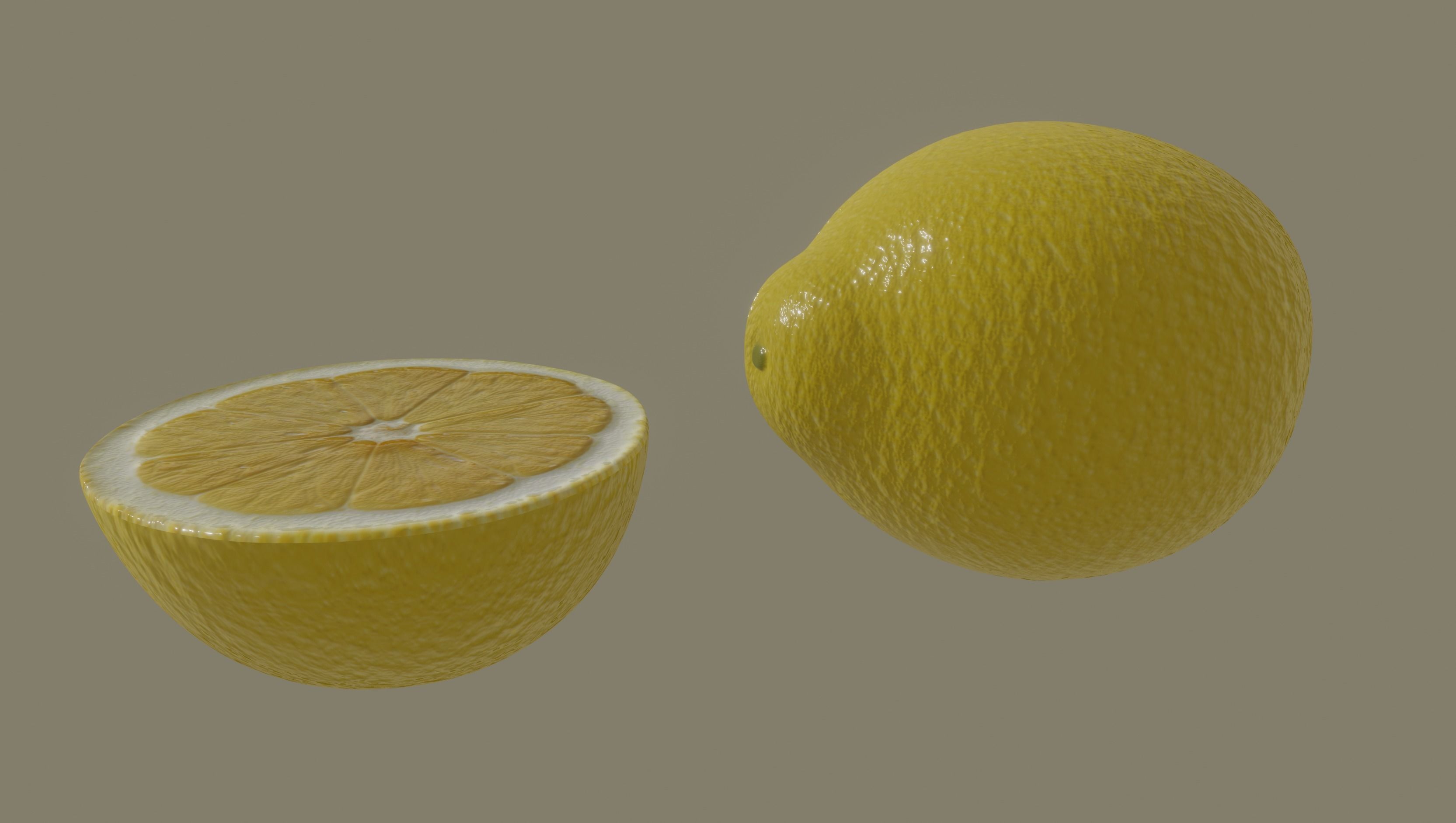 Lemon 3D model_4