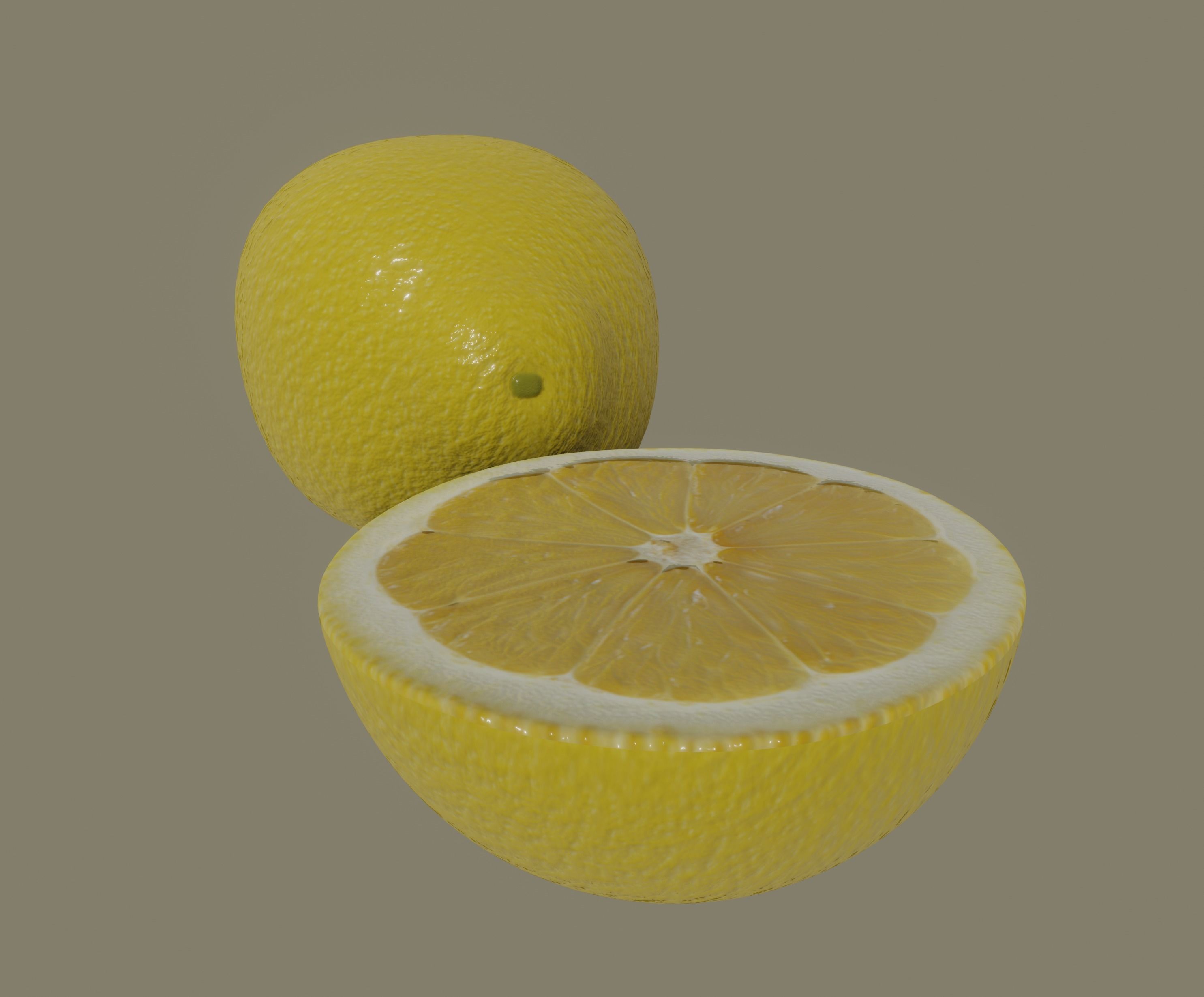 Lemon 3D model_3