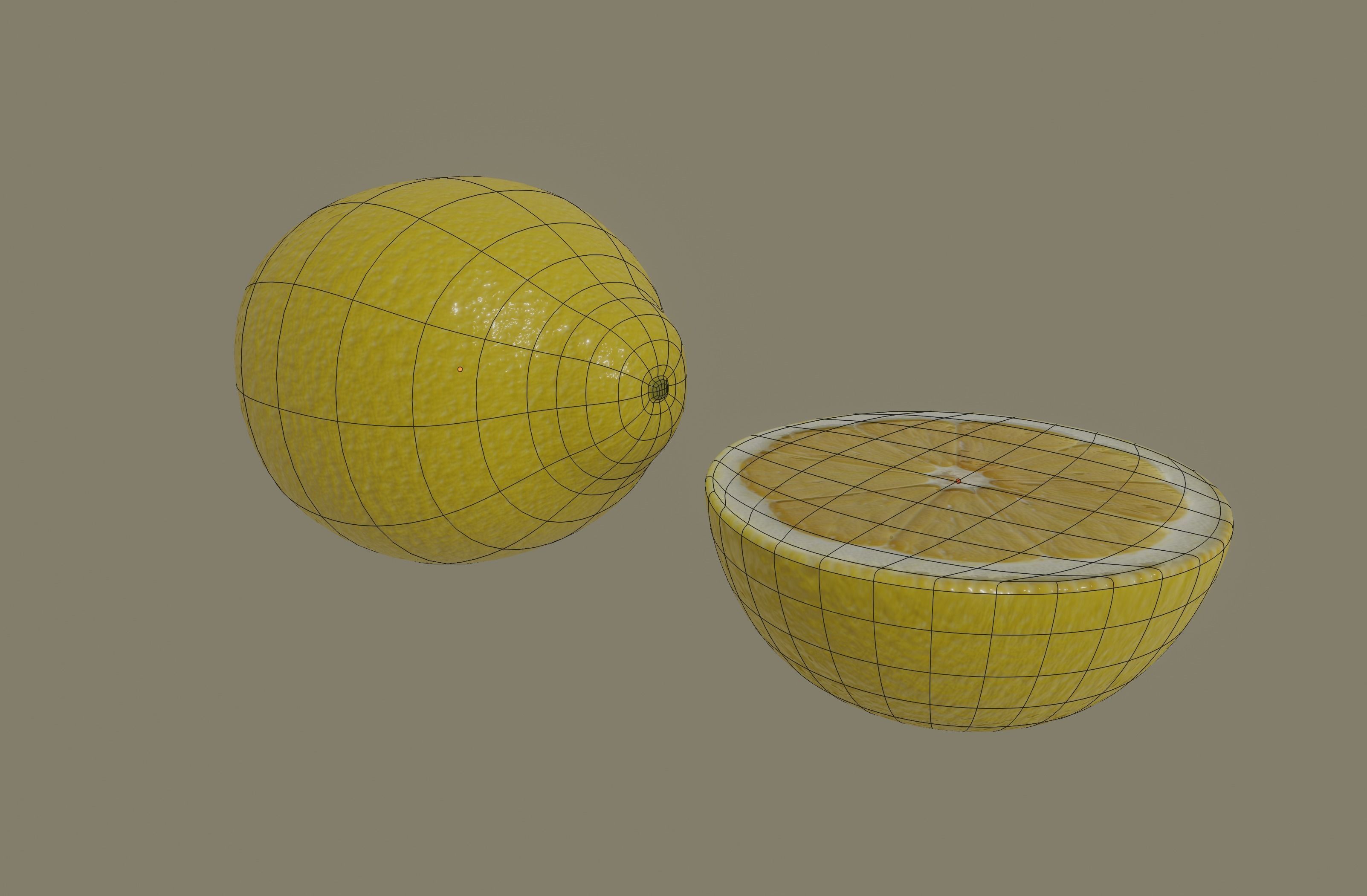 Lemon 3D model_9