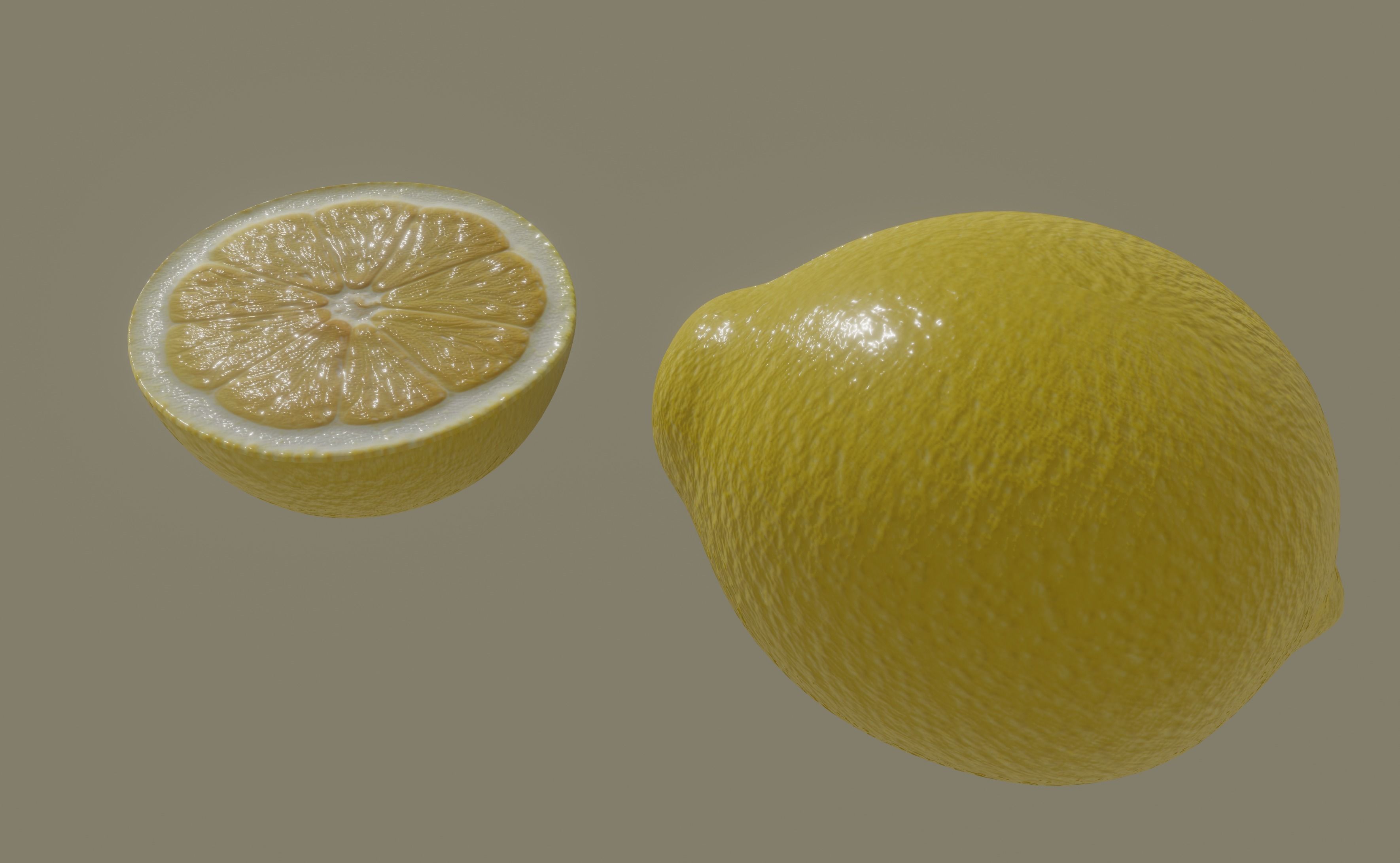 Lemon 3D model_6