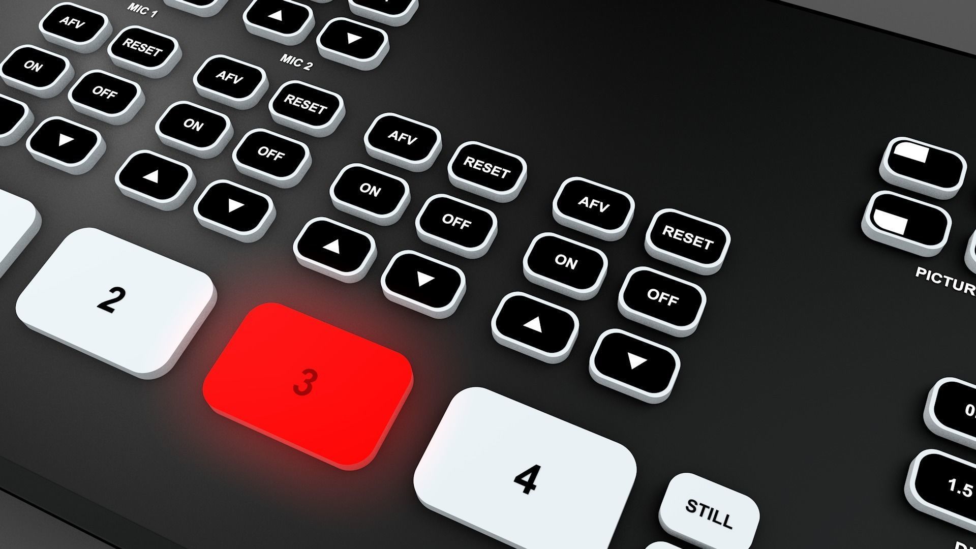 Blackmagic Design ATEM Mini Pro ISO Low-poly 3D model_2