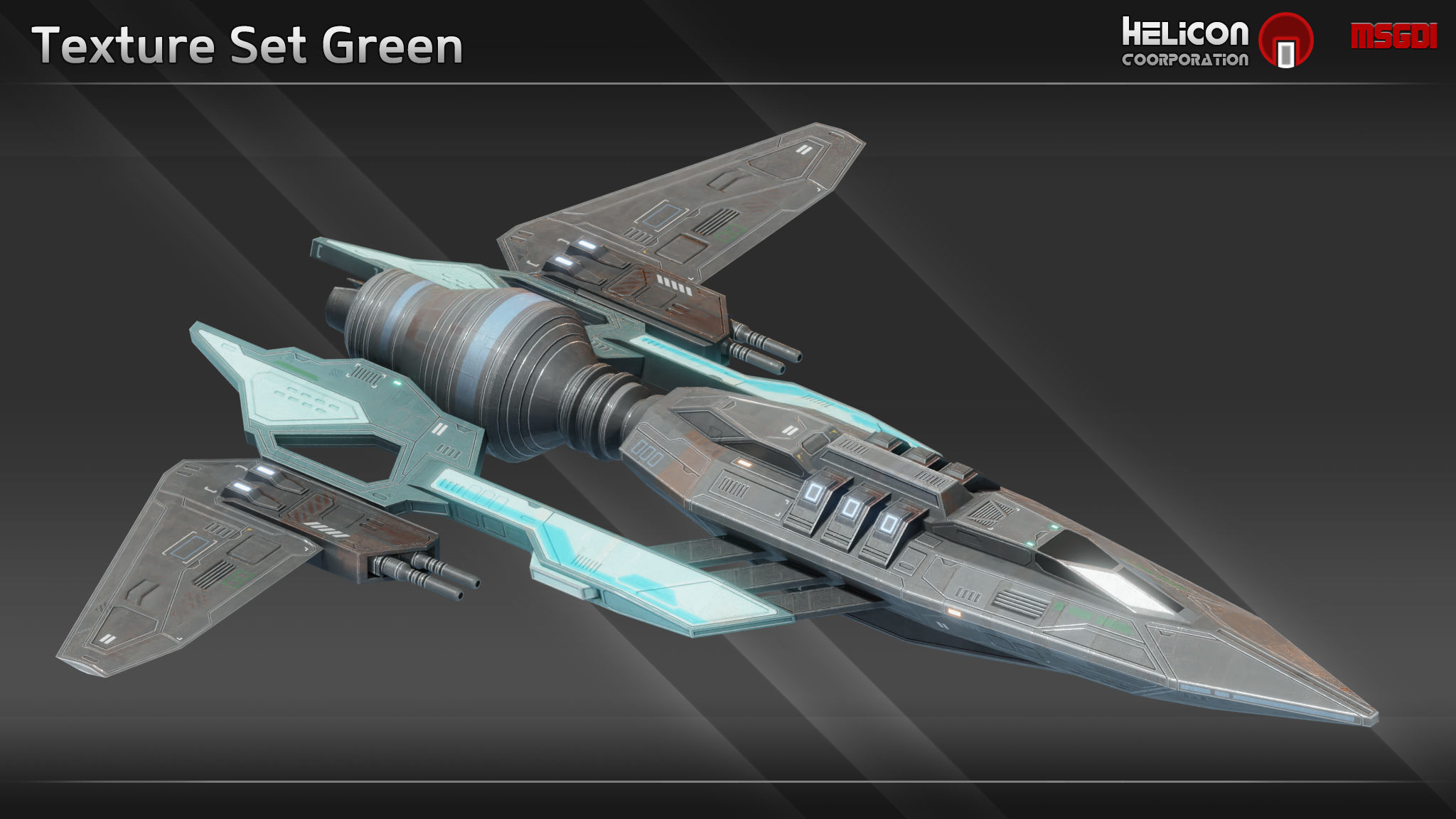 HS9 Class Scout Low-poly 3D model_9