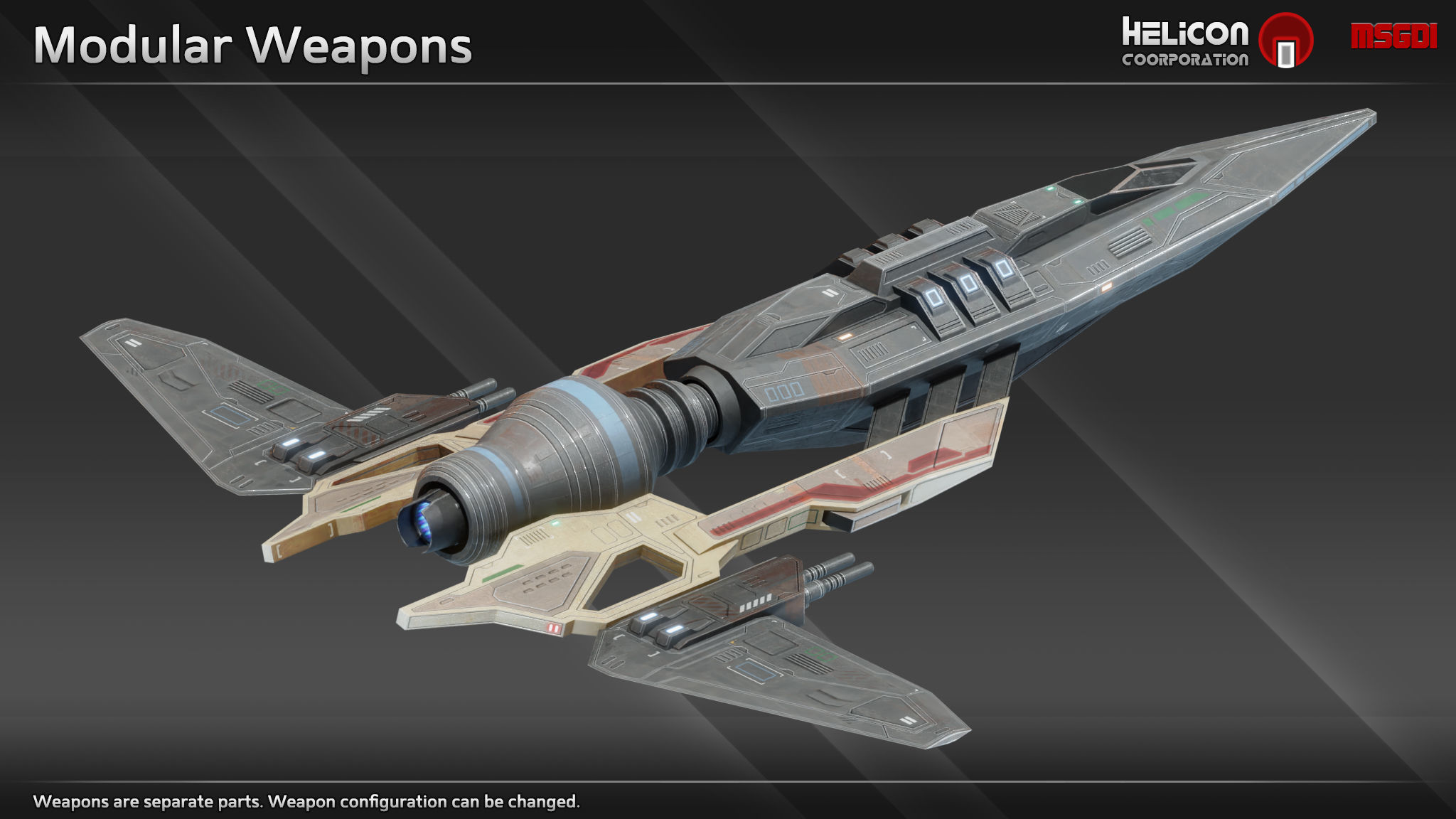 HS9 Class Scout Low-poly 3D model_4