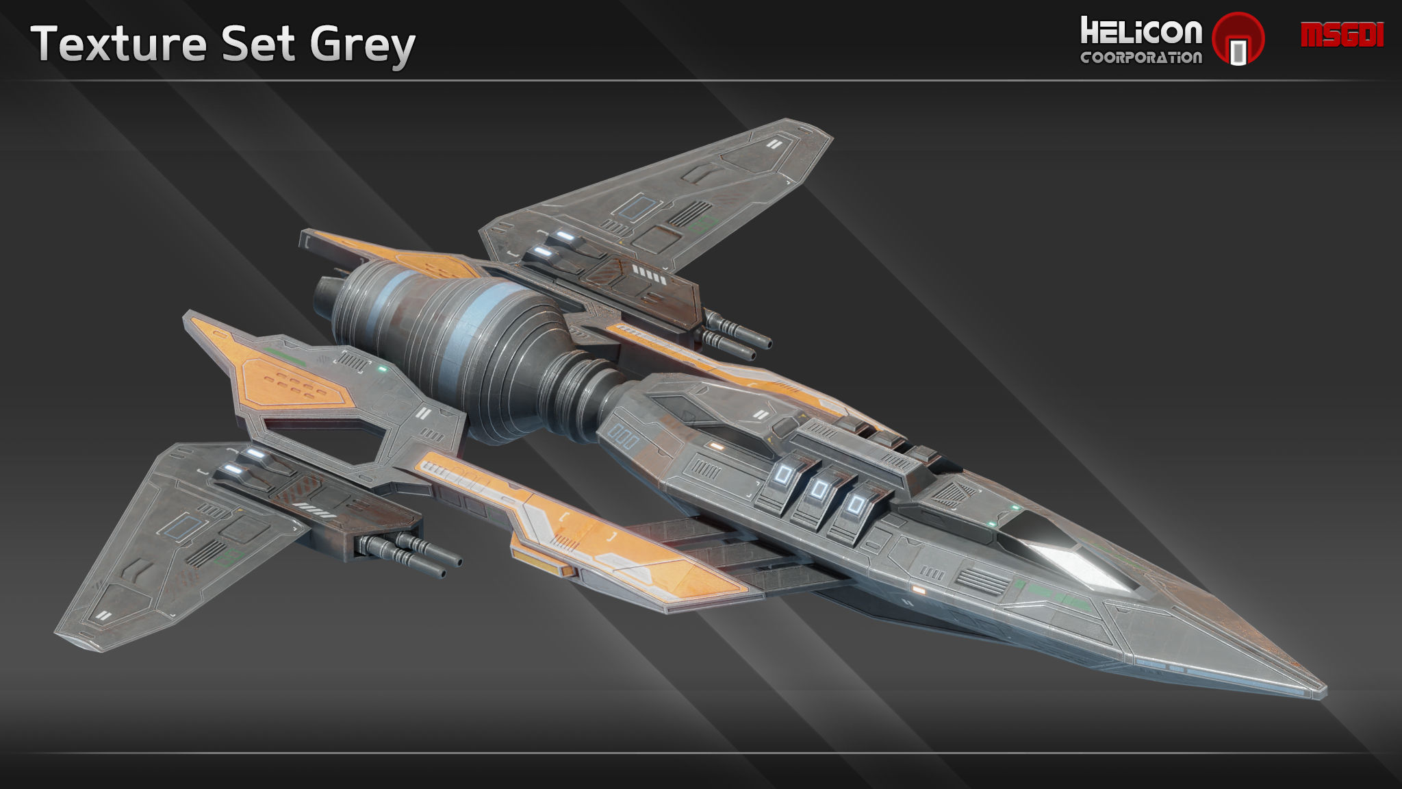 HS9 Class Scout Low-poly 3D model_10