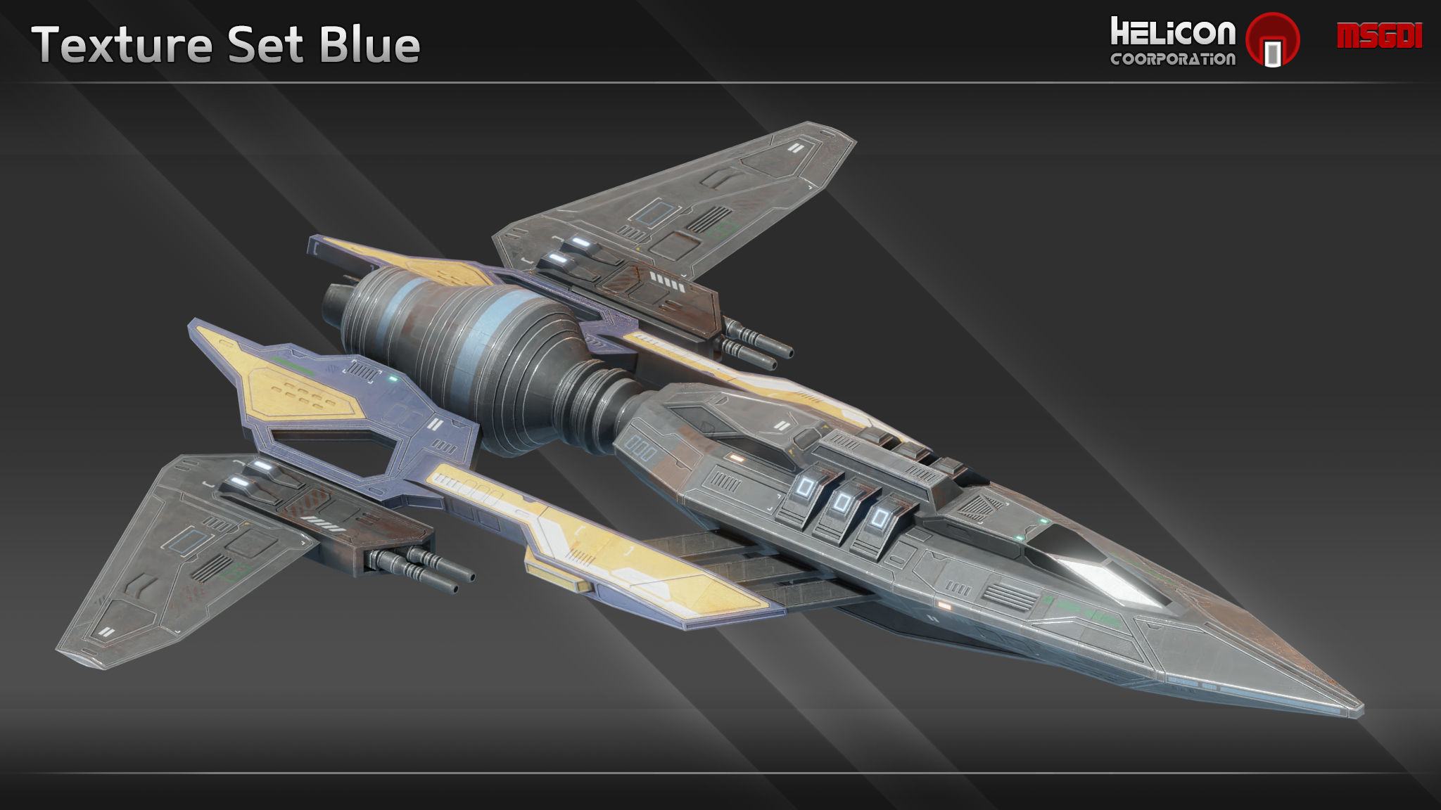 HS9 Class Scout Low-poly 3D model_8