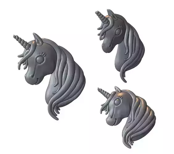 Unicorn head pendant
