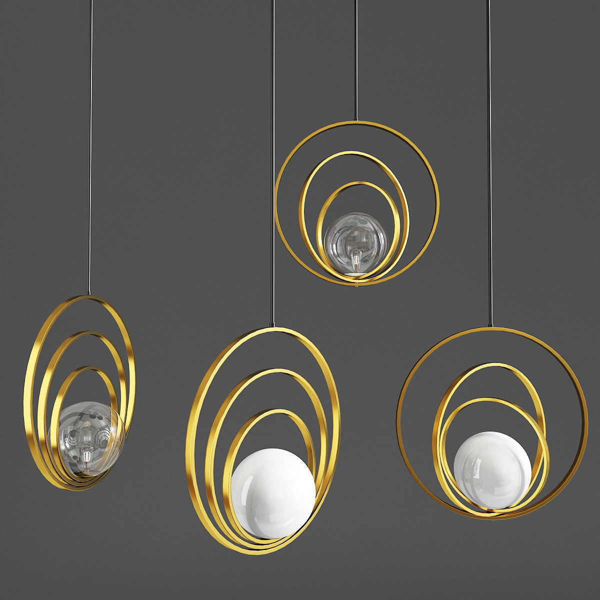 Pendant Lamp Scandinavian 3D model_2