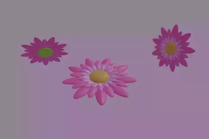 Pink Flower 3D model