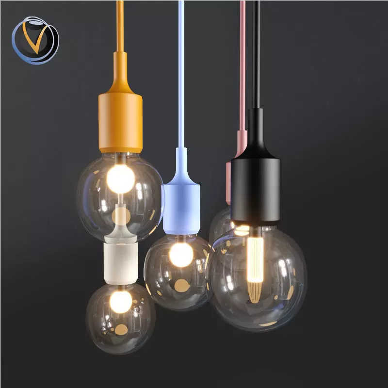 Pendant Lights Vintage Edison Decoration Lighting 3D model