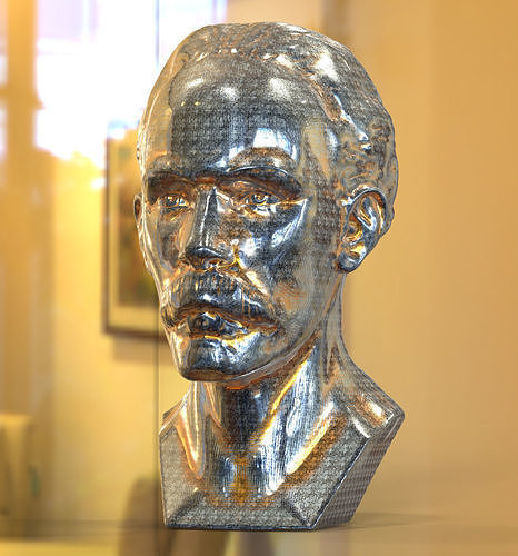 Jose Marti Head sculpture 3D model