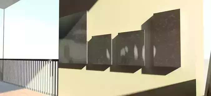 mirror balcony in modern building