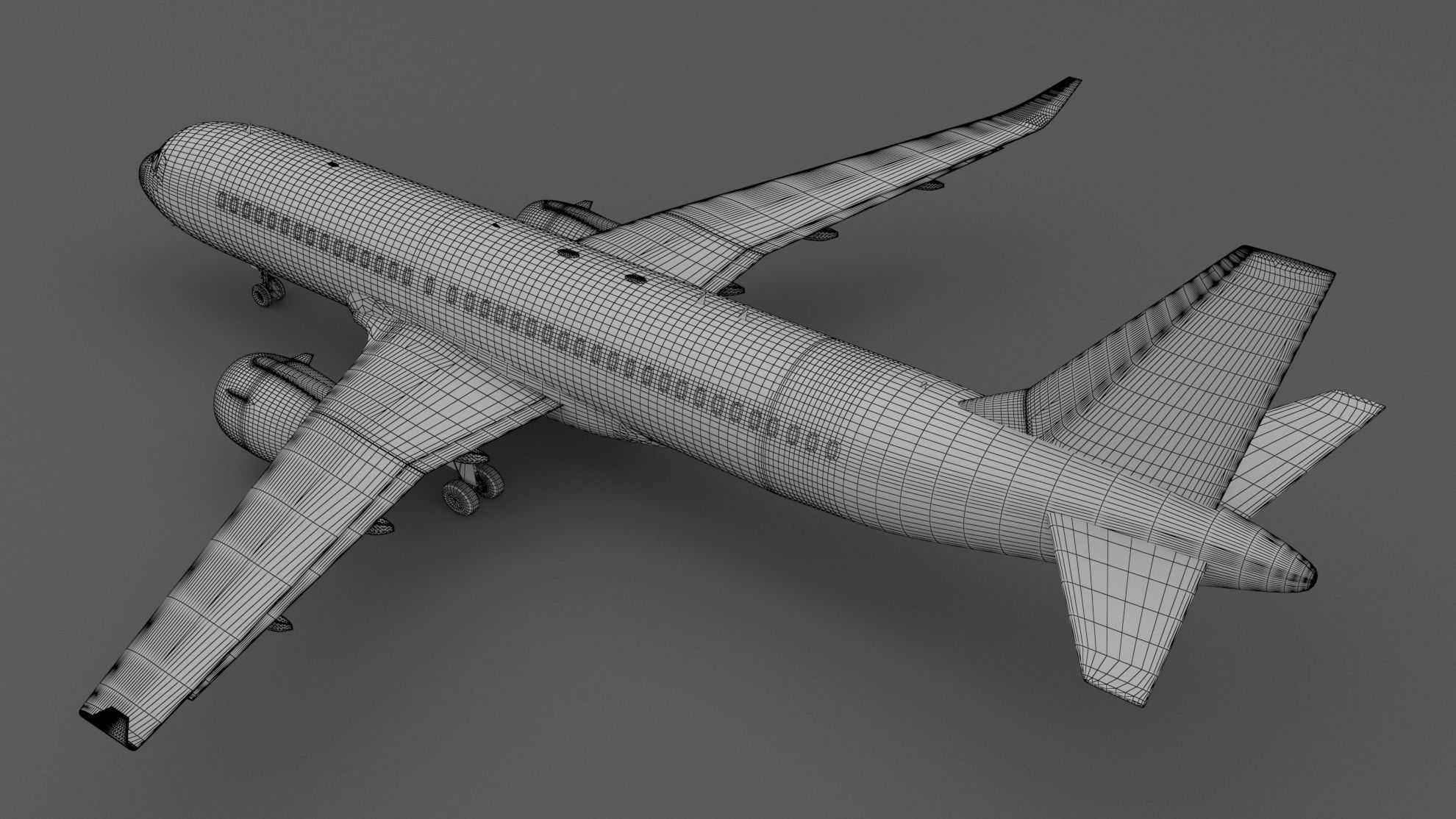 EasyJet A320 Unpainted 3D model_8