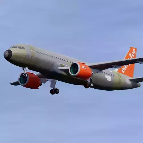 EasyJet A320 Unpainted