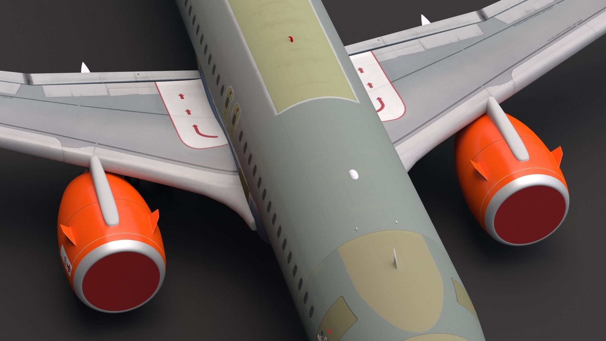 EasyJet A320 Unpainted 3D model | CGTrader